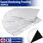 20 Sheets Butyl Sound Deadening Mat 20sq.ft Car Van Vibration Proofing Compact*
