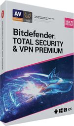 Bitdefender Total Security 2026 + Unlimited VPN PREMIUM for 10 Devices 1 Year