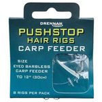 Drennan Pushstop Hair Rig Carp Feeder Hook to Nylon