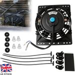 Electric Radiator Fan, 6 Inch Slim Powerful Car Radiator Cooling Fan 12V 80W UK