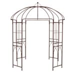 Heavy-Duty Metal Gazebo Arch Arbors for Climbing Plants Bronze