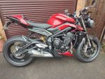 Triumph 765RS Street Triple  SEP 2023 1900 Miles Immaculate Condition 1 Owner