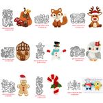 Felt Stitch Fox House Metal Cutting Dies Scrapbooking Embossing Die Card Stencil