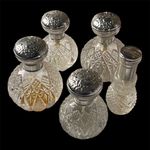 Vintage c.1970s Houbigant Paris  Glass Atomiser Bottles x5