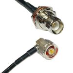 RFC240UF RP-TNC FEMALE BULKHEAD to N MALE ANGLE RF Cable FAST-SHIP LOT