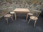 Victorian Pine Table and Chairs.