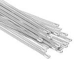 9.1 Inch Spiral Steel Boning, 20 Pcs 4mm Steel Corset Boning Stay, Silver