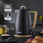 GEEPAS 1.7L Electric Kettle 3000W Fast Boil Stainless Steel Matte NordiQ Design