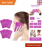 Quick Relief 6PCS Flexible Gel Ice Packs - Moldable Comfort for Adults & Kids