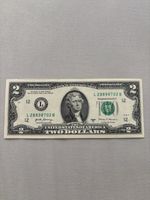 USA $2 UNCIRCULATED NOTE 2007. Lucky dollar !