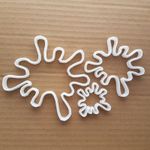 Splash Splat Paint Art Shape Cookie Cutter Dough Biscuit Pastry Fondant Sharp
