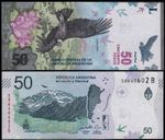ARGENTINA 50 PESOS (P363) N. D. (2018) PREFIX B UNC