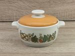 Vintage Royal Doulton Forest Flower TC1086 Small Casserole Dish With Lid