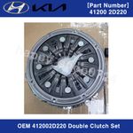 Genuine OEM 412002D220 Double Clutch Set for Hyundai Kona Tucson Kia Forte Soul