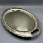 Large Antique Serving Tray Handles Silver Plated Brass c1900 English Edwardian