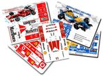 Sticker Bundle Deal for LEGO Icons F1 Cars, Senna, Mansell, Schumacher