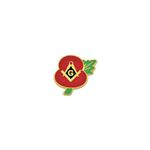 Freemasons Masonic Poppy Lapel Badge- MBR2235