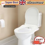Non-Electric D-Shape Bidet Toilet Seat PP with Dual Nozzle Fresh Water Spray Kit