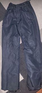 F&F Active Men's Black Snow Trousers Water Resistant Breathable Boot Gaiters S