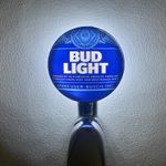 Brand New Bud Light Beer Badge! Bud Light Beer Lens! Bud Light Pump Badge!