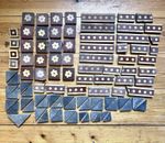 Job Lot 68+ Reclaimed Antique Encaustic Vitrified Floor Tiles Triangle Godwin