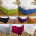 Teddy Fleece Bed Valance Elasticated Divan Skirt Single Double King Super King