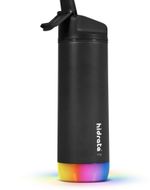 Hidrate Spark PRO Steel 21 oz 621ml  Smart Water Bottle + Bonus Straw Lid Black
