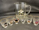 Gonks - Vintage 1960's Shot Glasses & Jug