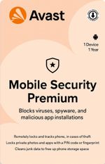 Avast Mobile Security Premium for Android 1 Device 1 Year - 5 Minute Delivery