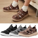 FitVille Diabetic Sandals for Men Extra Wide Casual Shoes with Adjustable Strap