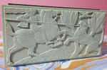 Elo Ware Box Case Vintage Eloware Bakelite King Ashurbanipal Horse Lion