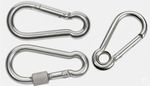 Stainless Steel Carabiner Snap Spring Hook Lock A4 316 Clip Marine Grade Eyelet