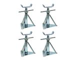 Static Caravan Very Small Axle Stands X4 Mobile Home Siting Chassis 7.5" - 10.5"