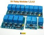 5V Relay Module 1/2/4/6/8 Channel Opto-Isolated for Arduino ESP32 Raspberry Pi