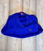 Vintage Ralph Lauren Golf pull over Vest Sweatshirt L Mens Blue Embroidered golf