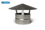 Woodburner Chimney Pot Roof cowl metal top hat flue rain cap ducting pipe cover