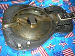 STUNNING OZARK THINLINE RESONATOR 3515 BTE GUITAR  , ELECTRO ACOUSTIC,ENGRAVING