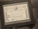 Original 1967 Walt Disney stock certificate Mickey Mouse Authentic Uncirculated