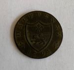1794, George III John of Gaunt Duke of Lancaster Halfpenny Token