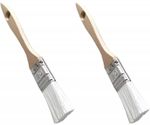 2x Italko Seam Sealer Brush, Nylon Bristles, Wood Handle 1 Piece