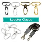 1-50 Metal Lobster Swivel Clasps Bag Hook Trigger Clips for Belt Fasteners Strap