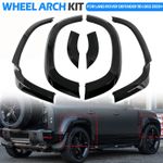 Gloss Black Wheel Arches Fender Flare Trim For Land Rover Defender 110 L663 20+