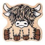 Aurelx Highland Cow Bath Mat, Decorative Absorbent Medium to Small 