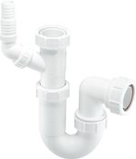 McAlpine WM15 Adjustable Sink Trap with 135 Degree Swivel Nozzle, White
