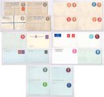 QEII Stationery, Registered, Cards, Envelopes etc. Pre Dec, Dec, x 20 Mint.