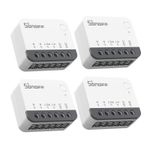 4 Packs SONOFF ZBMINIR2 Zigbee Smart Home Light Switch Module APP Remote Control