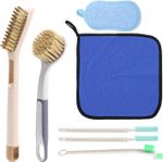 7Pcs Air Fryer Cleaning Kit, Airfryer Cleaning Brush with 3 Style Brushes Sponge
