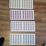 Great Britain Multicolour Stamp Sheets Lot – 4 Sheets (Multiple Sheets)