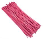 Fluorescent Cable Ties Nylon Plastic Bright Pink Ties