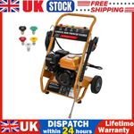 7HP 3950PSI Petrol Pressure Washer 5 Nozzles High Power Jet Recoil Start 8M Hose